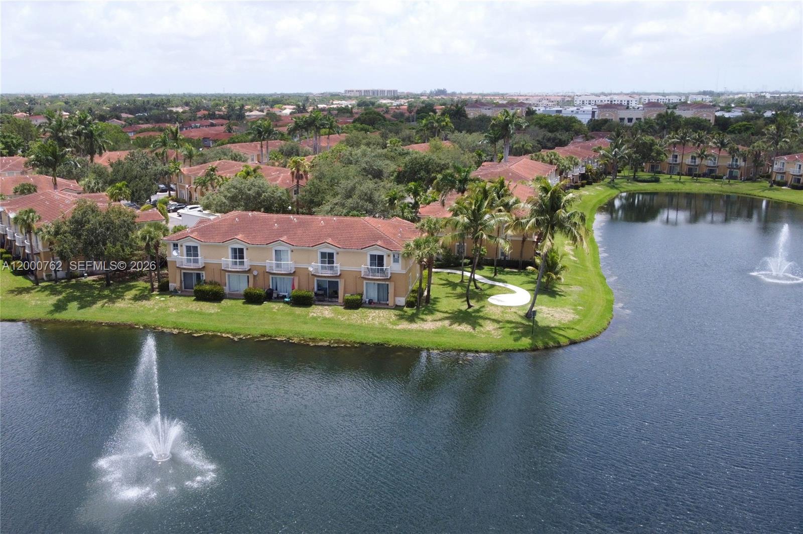 3177 Southwest 129th Way, Unit 134 Miramar, FL 33027 - Photo 27 of 34 an aerial view of a house with a lake view