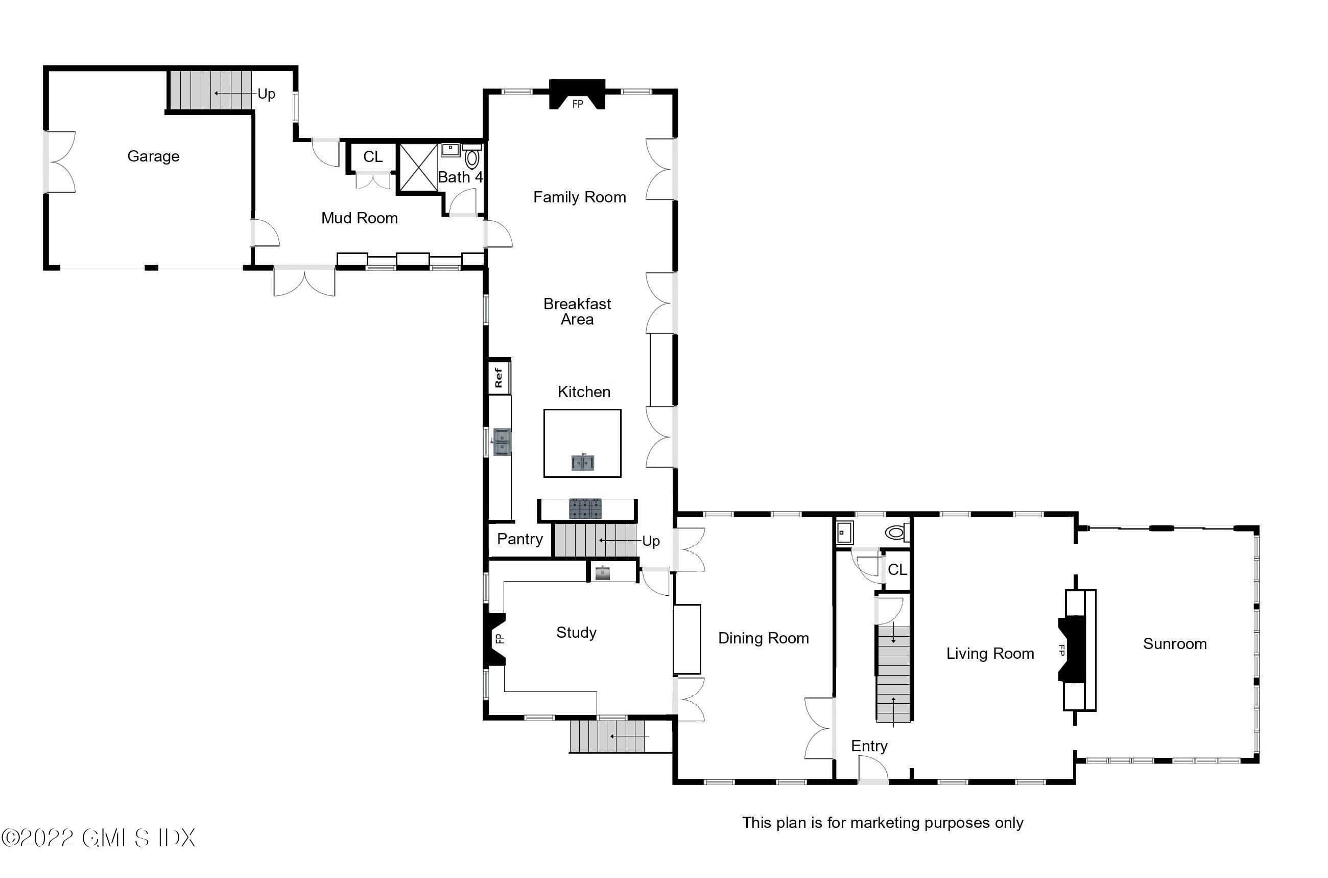 99 Husted Lane Greenwich, CT 06830 - Photo 25 of 27 a picture of floor plan