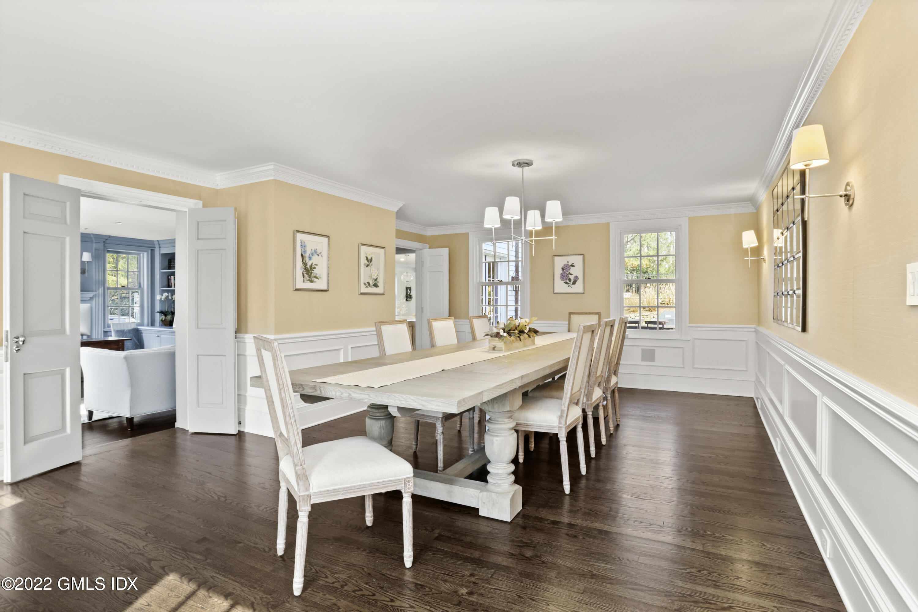 99 Husted Lane Greenwich, CT 06830 - Photo 6 of 27 a view of a dining room with furniture and wooden floor