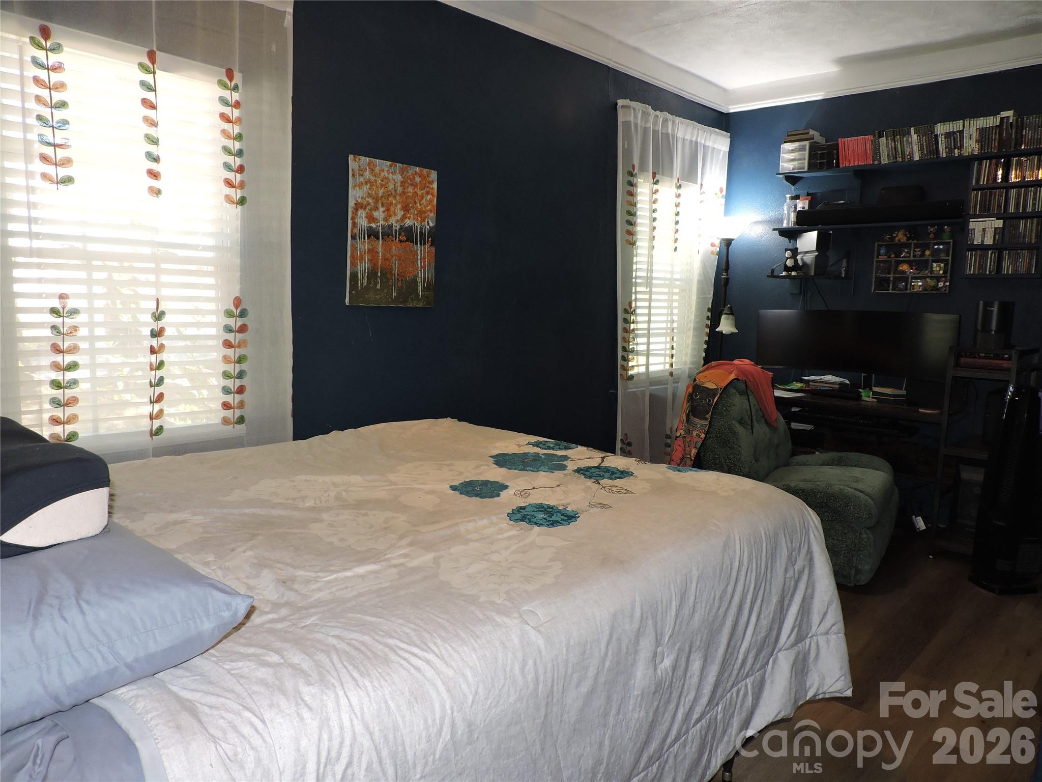 4 Carter Road Weaverville, NC 28787 - Photo 26 of 44 a bedroom with a bed and a window