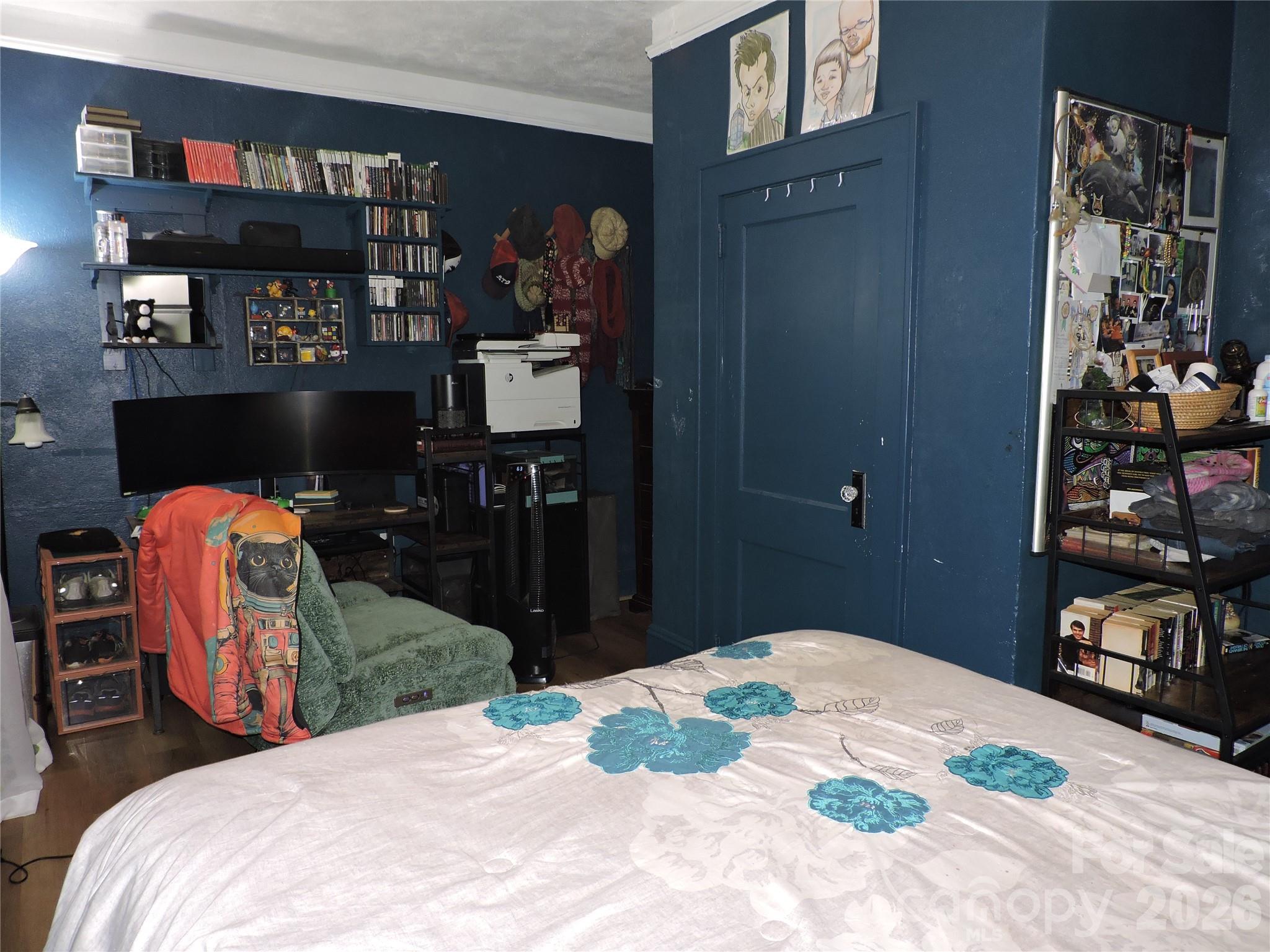 4 Carter Road Weaverville, NC 28787 - Photo 29 of 44 a bedroom with a bed and a closet