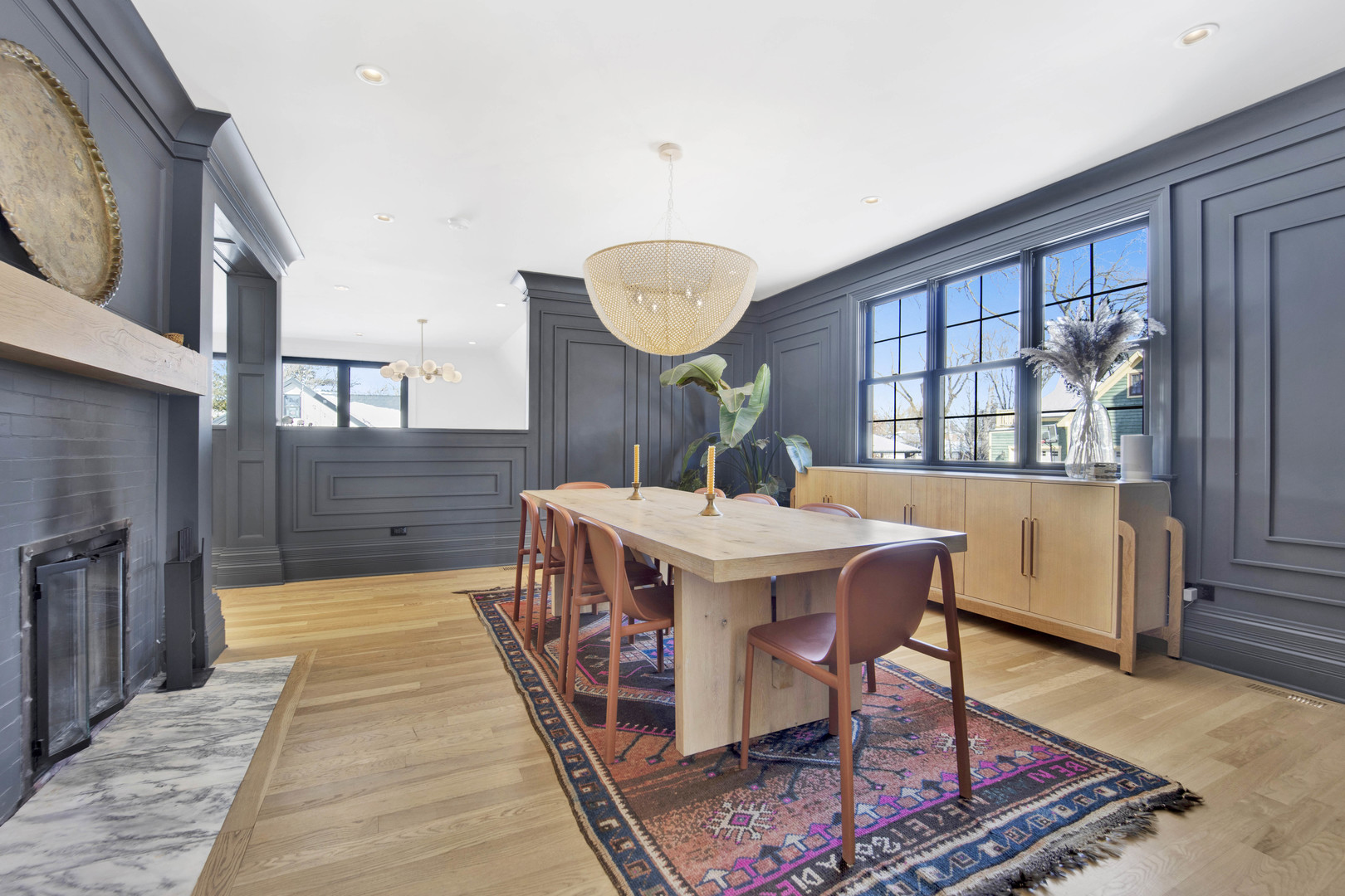 168 Lawton Road Riverside, IL 60546 - Photo 8 of 21 a dining room with a table and chairs