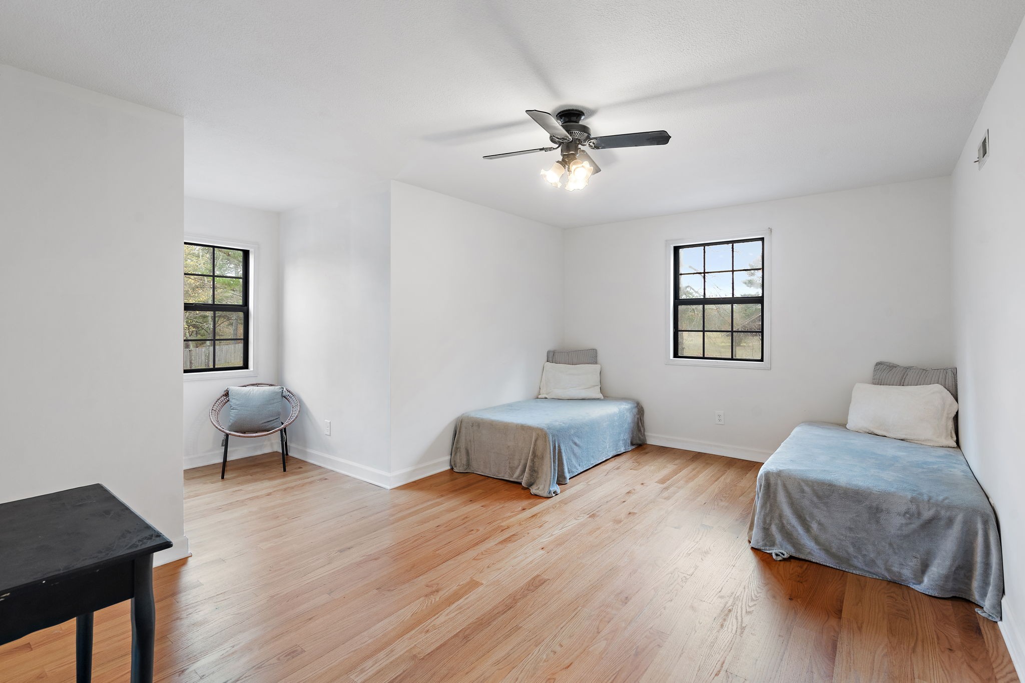 131 Locker Road Summertown, TN 38483 - Photo 22 of 38 a bedroom with a bed and wooden floor