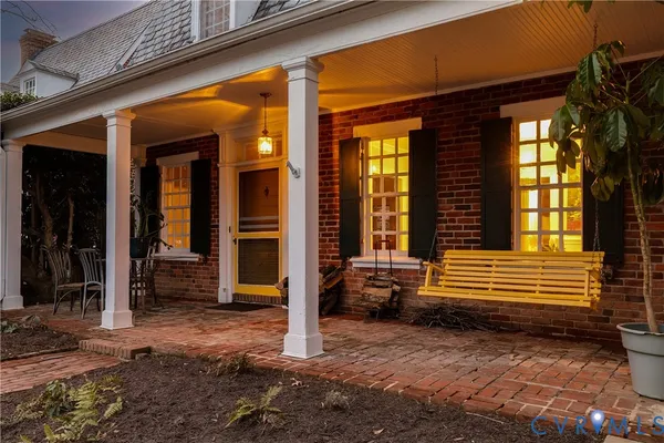 a view of outdoor space and porch