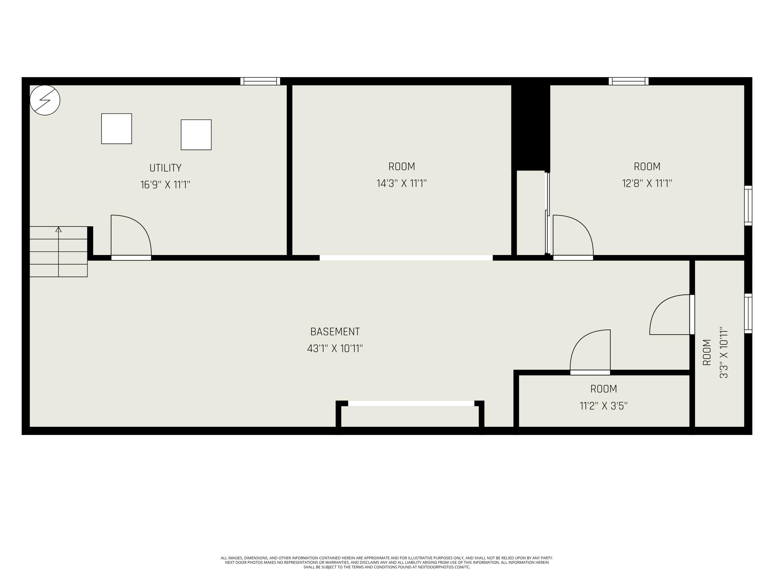 7916 Milan-Oakville Road Milan, MI 48160 - Photo 39 of 39 Basement Floor Plan