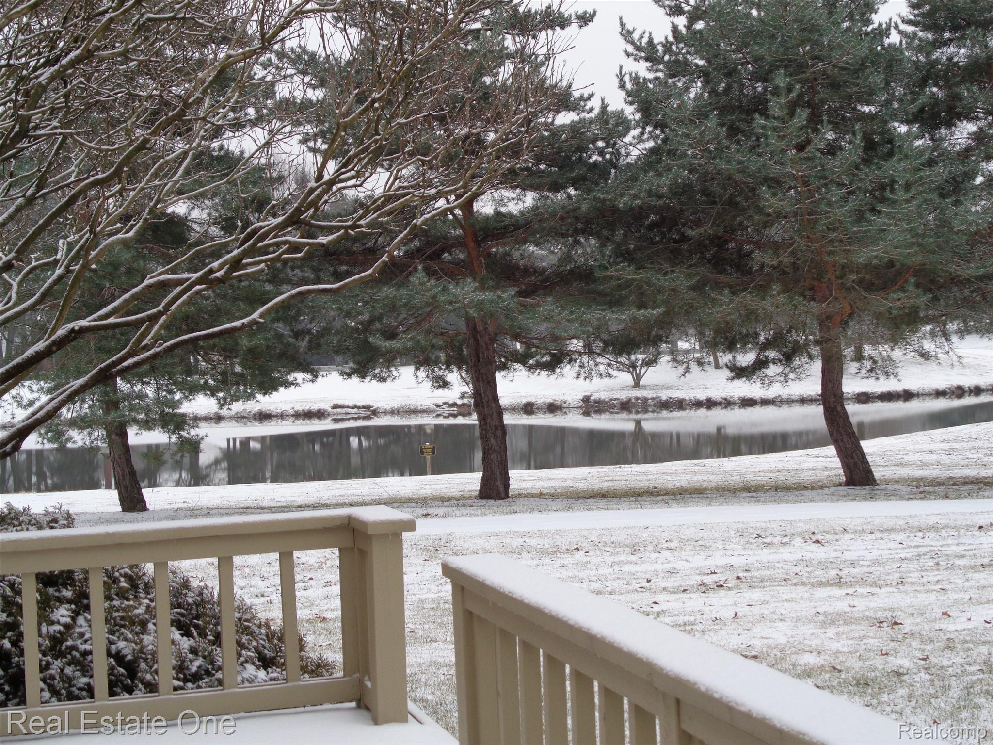 Spectacular views from deck of course and pond