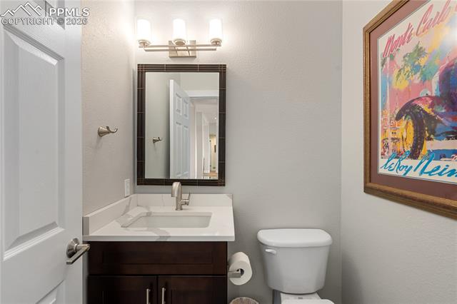 15110 Ridgefield Lane Colorado Springs, CO 80921 - Photo 17 of 50 Updated 1/2 bathroom on main level