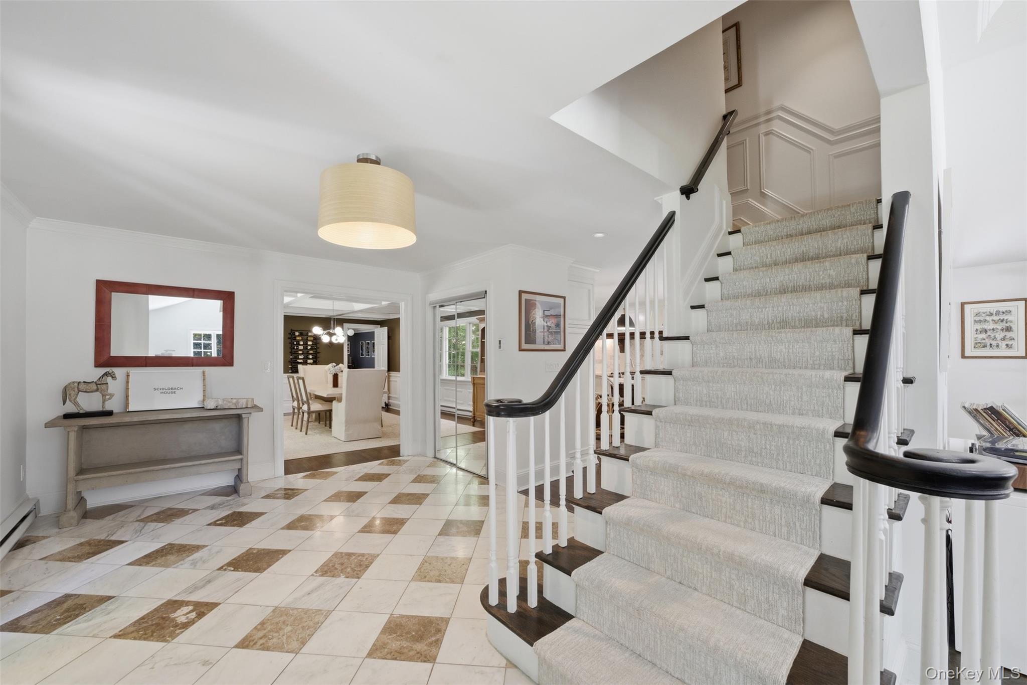 13 Schildbach Road Pound Ridge, NY 10576 - Photo 2 of 46 Spacious entry foyer welcomes you in adorned with stylish millwork