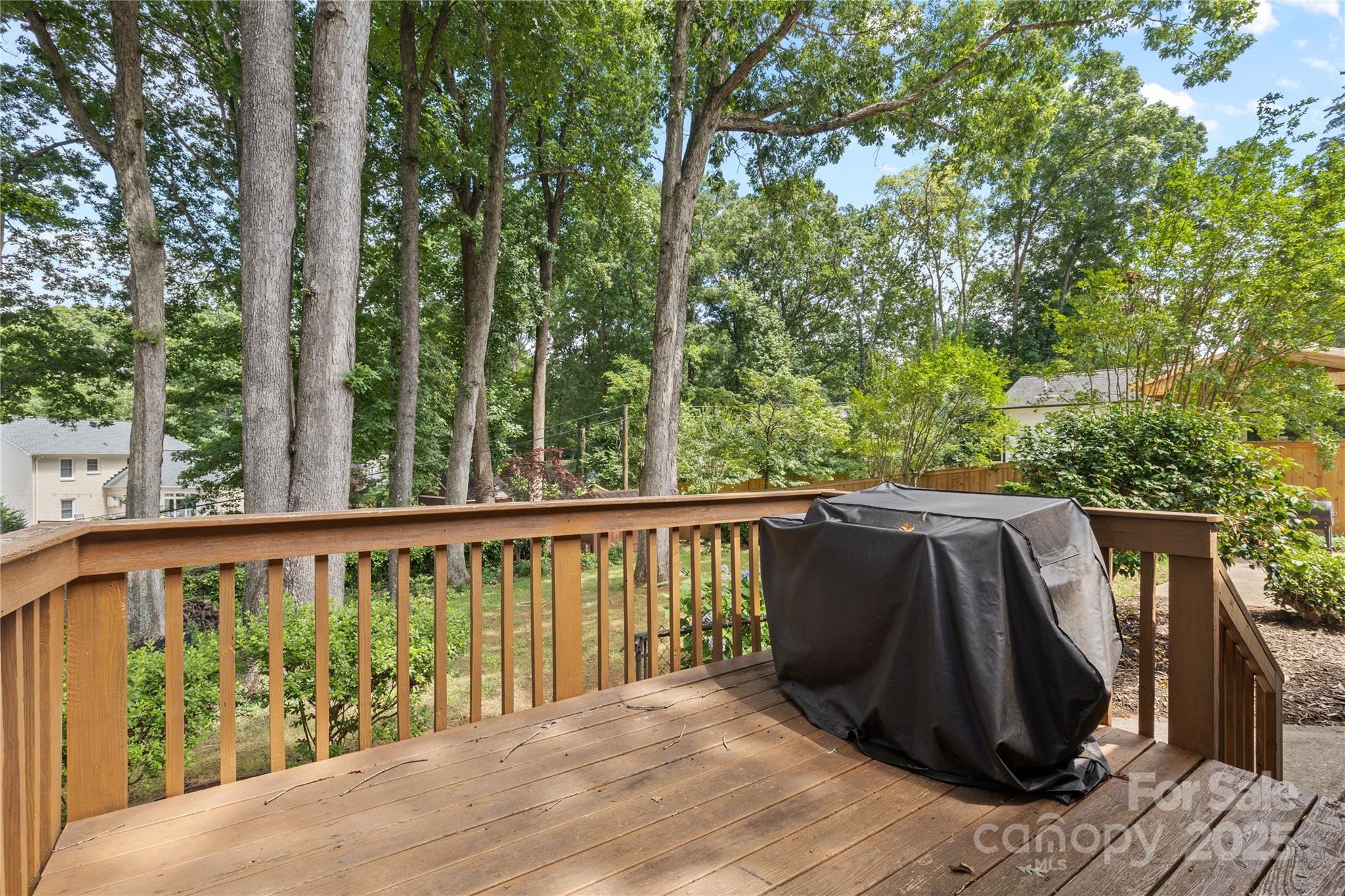 1024 Regency Drive Charlotte, NC 28211 - Photo 39 of 47 a view of balcony with wooden floor and fence