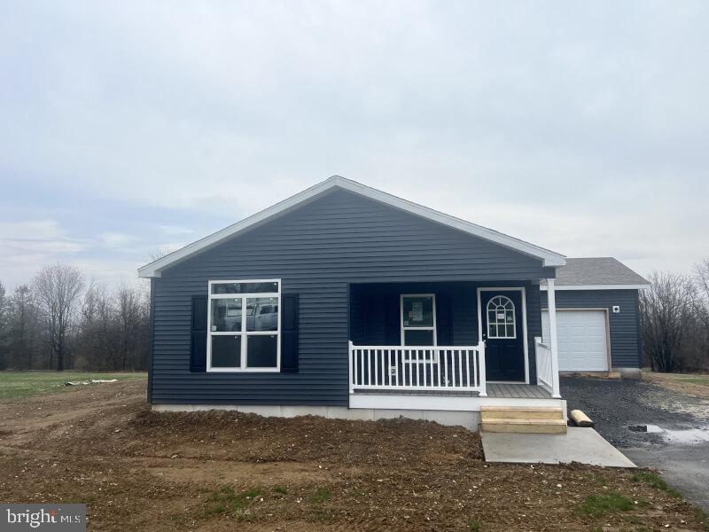 a front view of a house