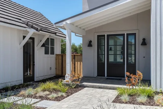 a front view of a house