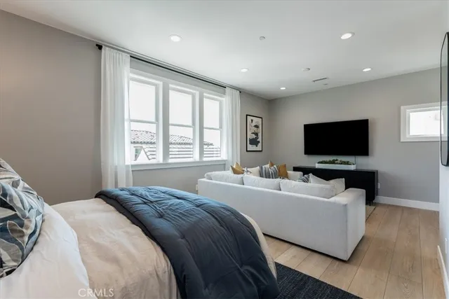 a view of a livingroom from a balcony