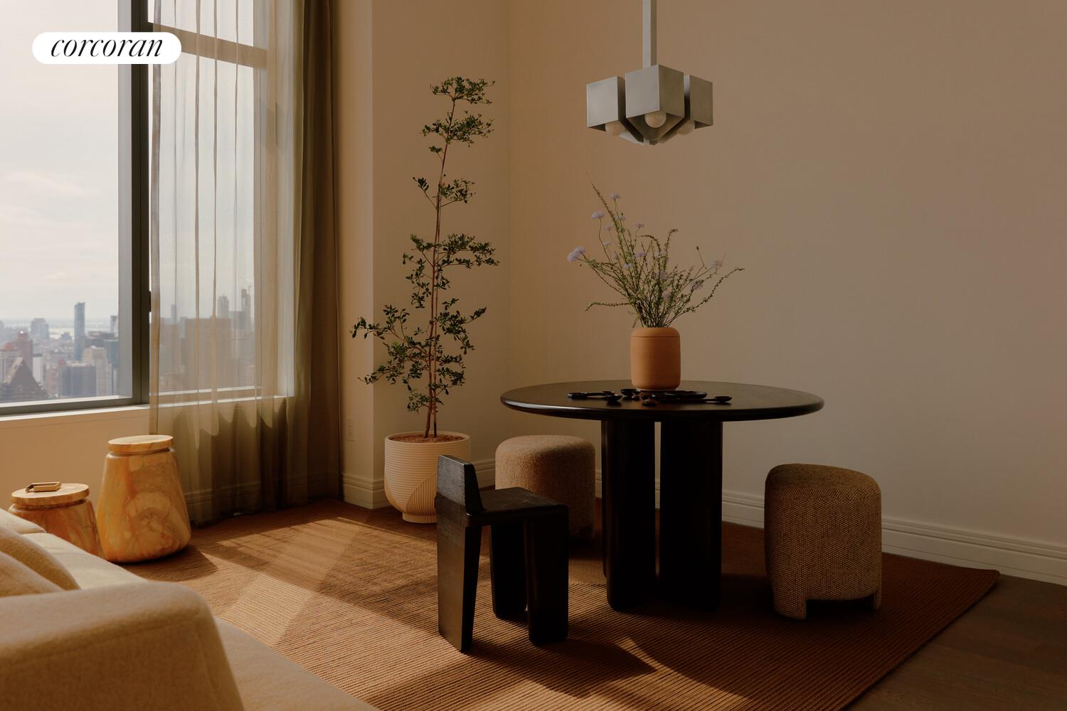 430 East 58th Street, Unit 70 Manhattan, NY 10022 - Photo 6 of 24 a living room with furniture and a window