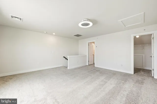 a view of an empty room