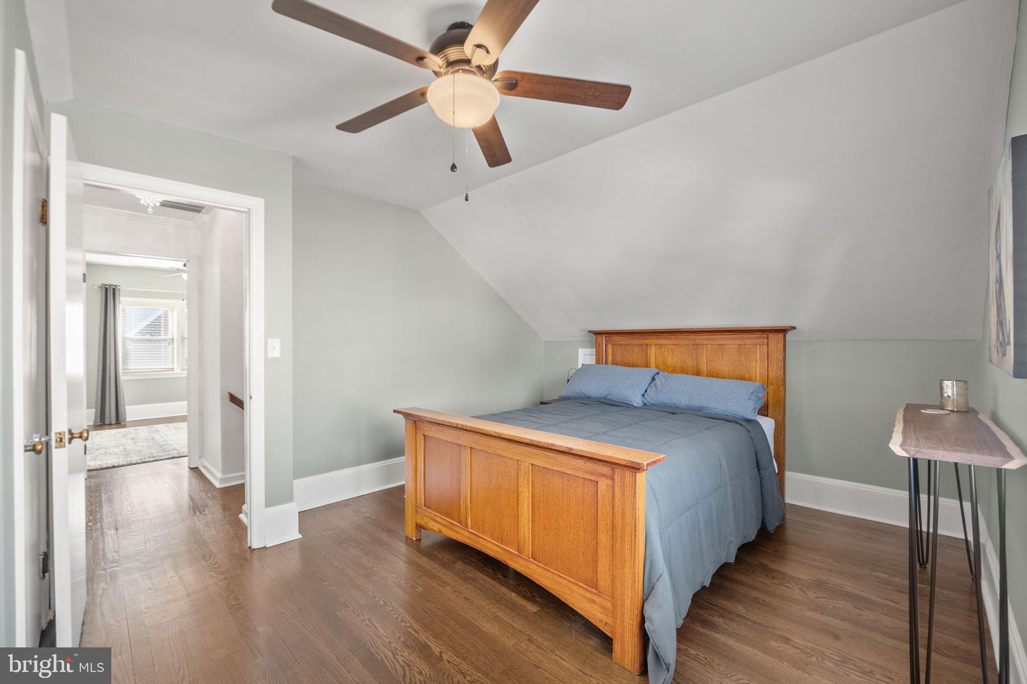 706 Fairview Avenue Frederick, MD 21701 - Photo 29 of 48 a bedroom with a bed and a ceiling fan