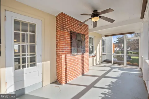 a view of an entryway with a window