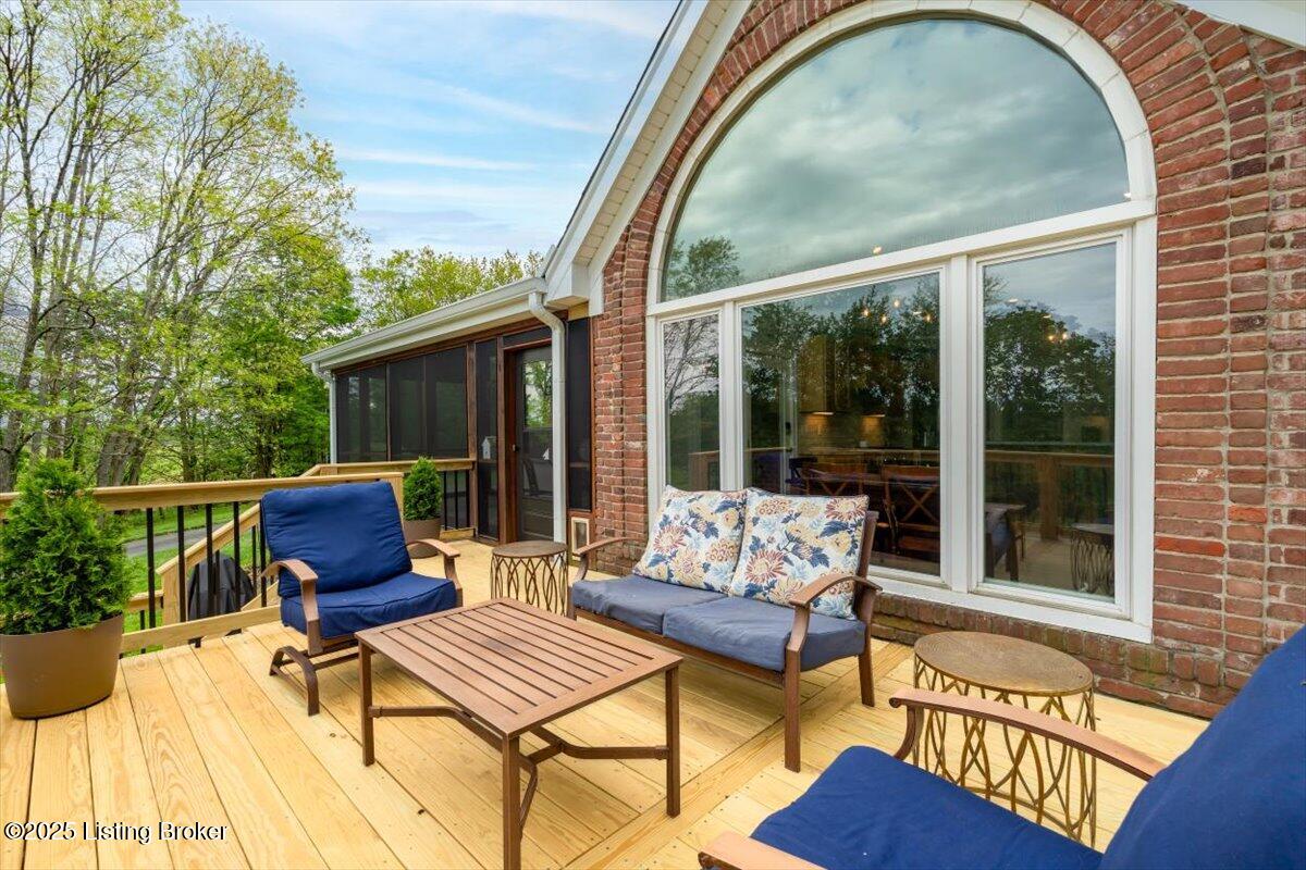 10801 Little Pond Road Goshen, KY 40026 - Photo 14 of 73 Newly renovated deck and screen porch