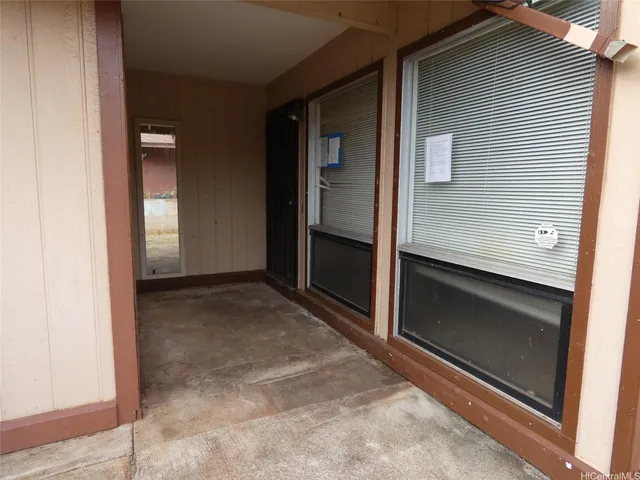 a view of front door