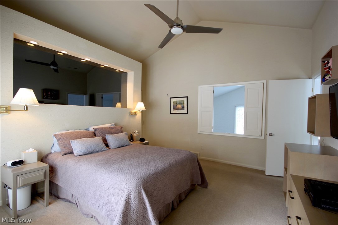 3238 Bremerton Road Pepper Pike, OH 44124 - Photo 8 of 13 Other angle in Master bedroom. Light and airy space, bright and newer Plantation shutters for privacy.