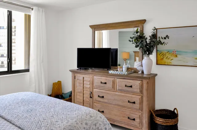 a view of a city with ocean