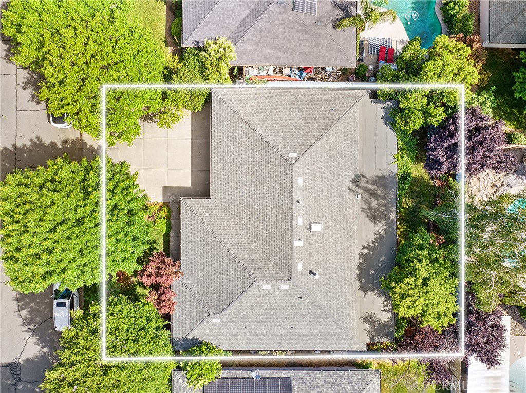 3011 Calistoga Drive Chico, CA 95973 - Photo 36 of 40 an aerial view of residential house with outdoor space and swimming pool