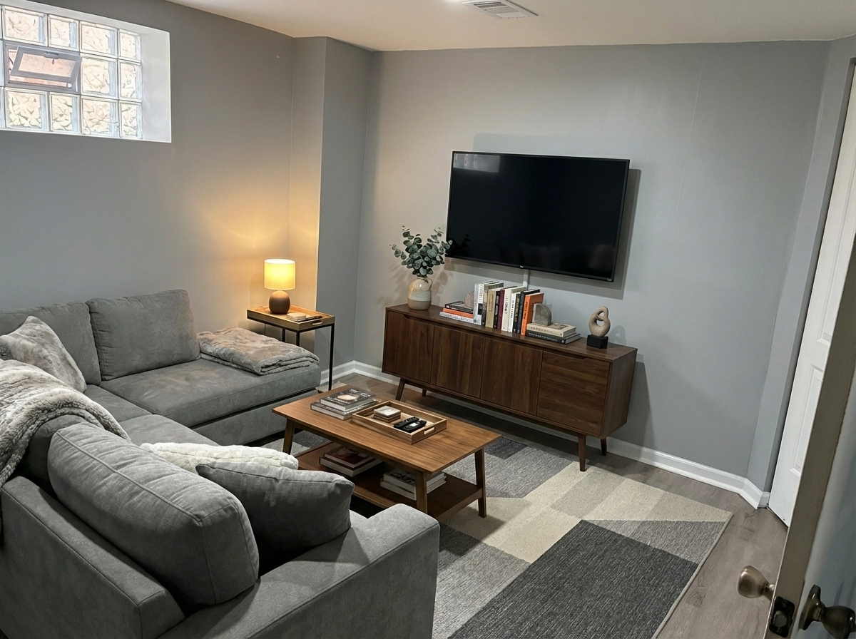 12346 South Indiana Avenue Chicago, IL 60628 - Photo 11 of 14 a living room with furniture and a flat screen tv