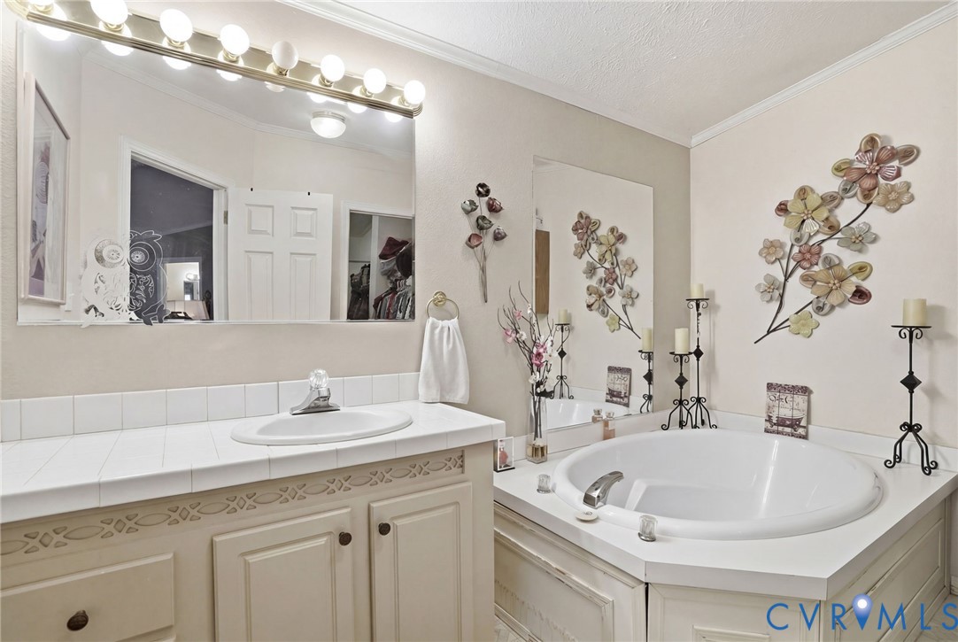 11621 Mapsico Road Charles City, VA 23030 - Photo 19 of 36 a bathroom with a bathtub a sink and a mirror