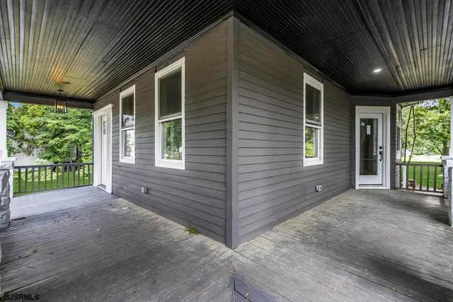 a view interior of a house with a porch