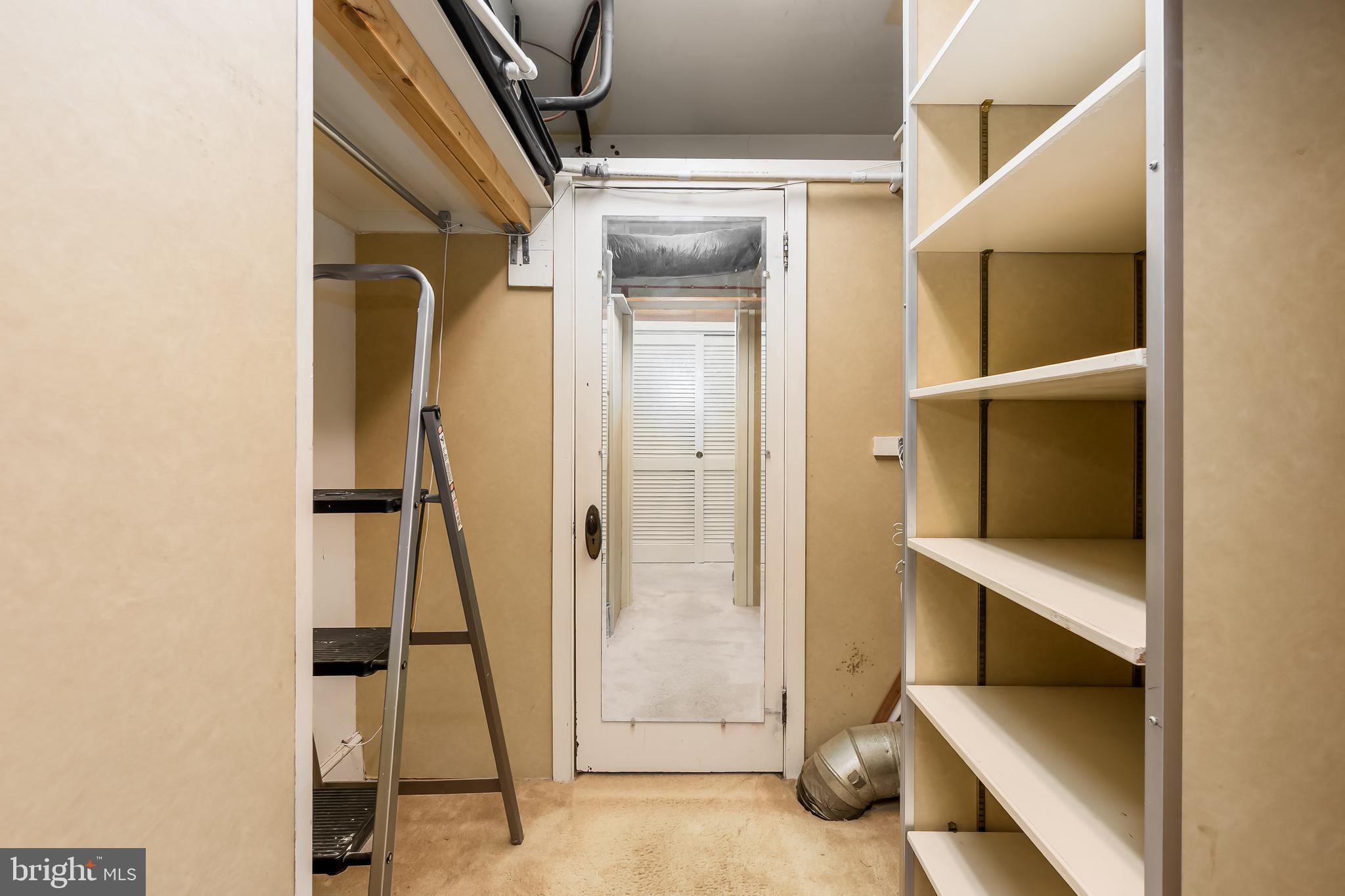 4413 7th Street Northwest Washington, DC 20011 - Photo 12 of 20 a view of walk in closet with empty racks