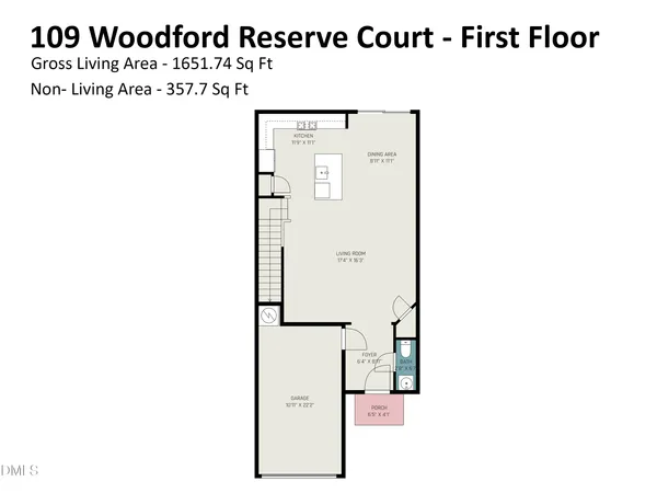 a kitchen with refrigerator and cabinets