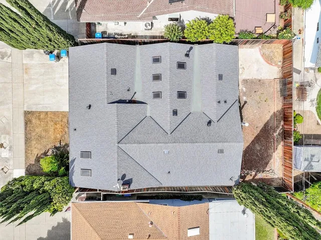 a backyard of a house