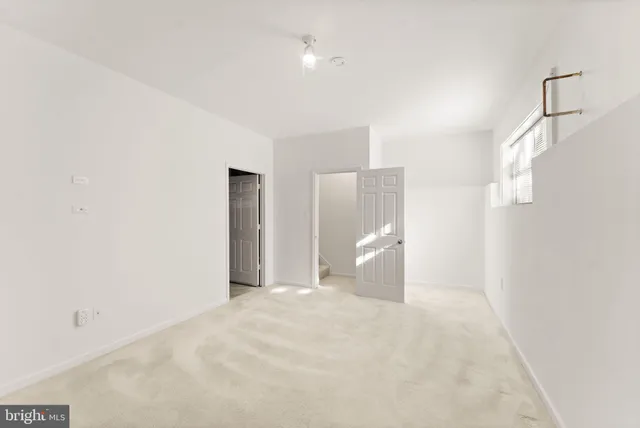 a view of a backyard with pathway