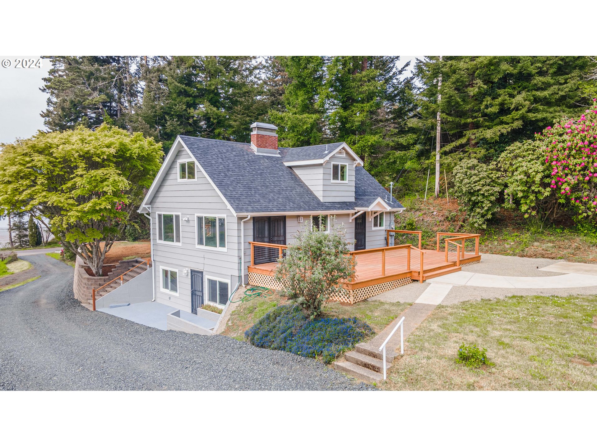 a aerial view of a house