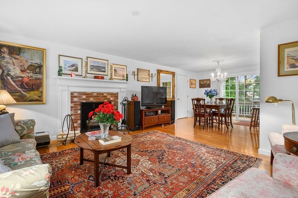 120 Queen Anne Road Harwich, MA 02645 - Photo 3 of 35 a living room with furniture and a fireplace