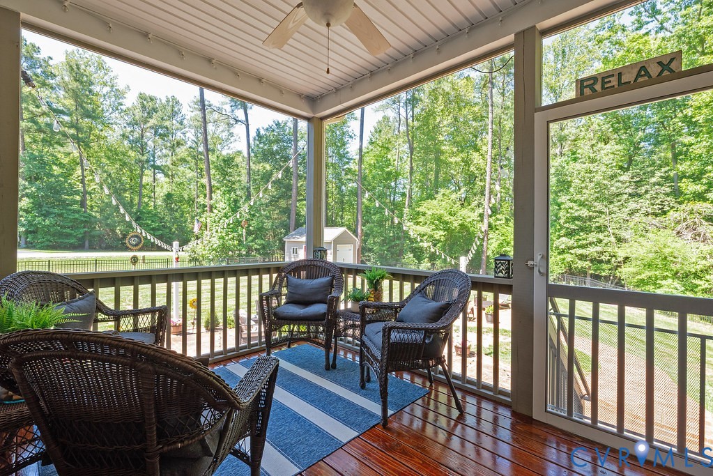 6446 Chestnut Church Road Mechanicsville, VA 23116 - Photo 5 of 49 Screened porch featuring high-gloss wood-finish fl