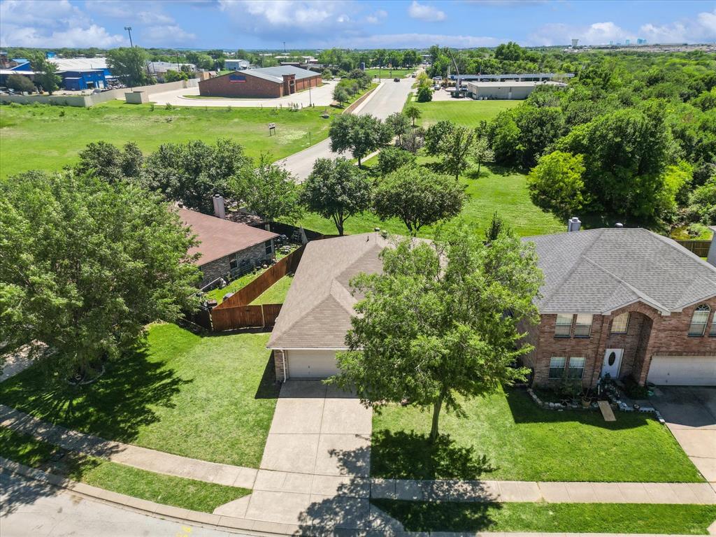5424 Elk Ridge Drive Watauga, TX 76137 - Photo 37 of 40 an aerial view of a house with garden