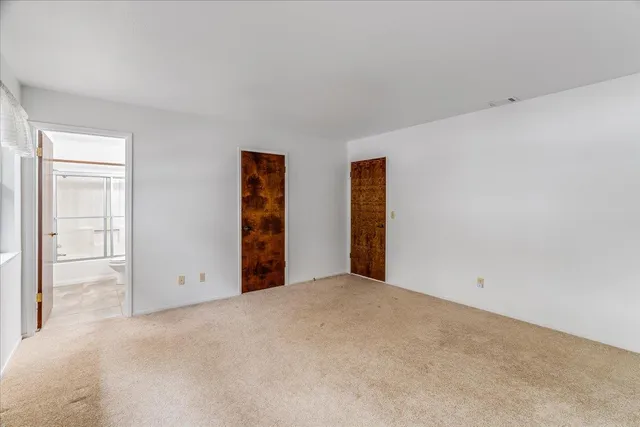 a view of an empty room