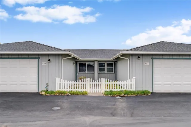 a front view of a house
