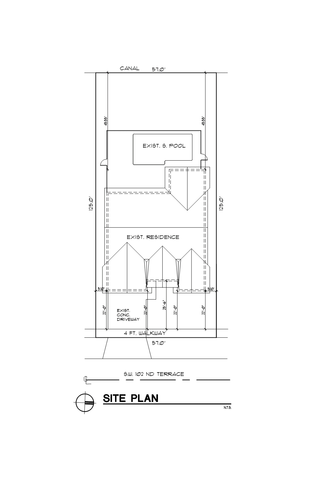1541 Southwest 102nd Terrace Davie, FL 33324 - Photo 46 of 49 Site Plan