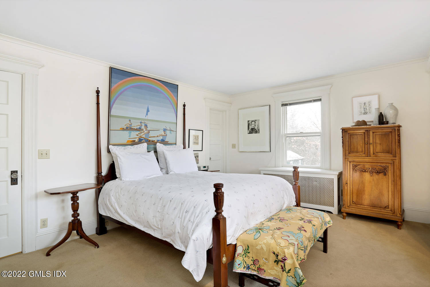 27 Sachem Road Greenwich, CT 06830 - Photo 46 of 50 a bedroom with two beds and painted walls