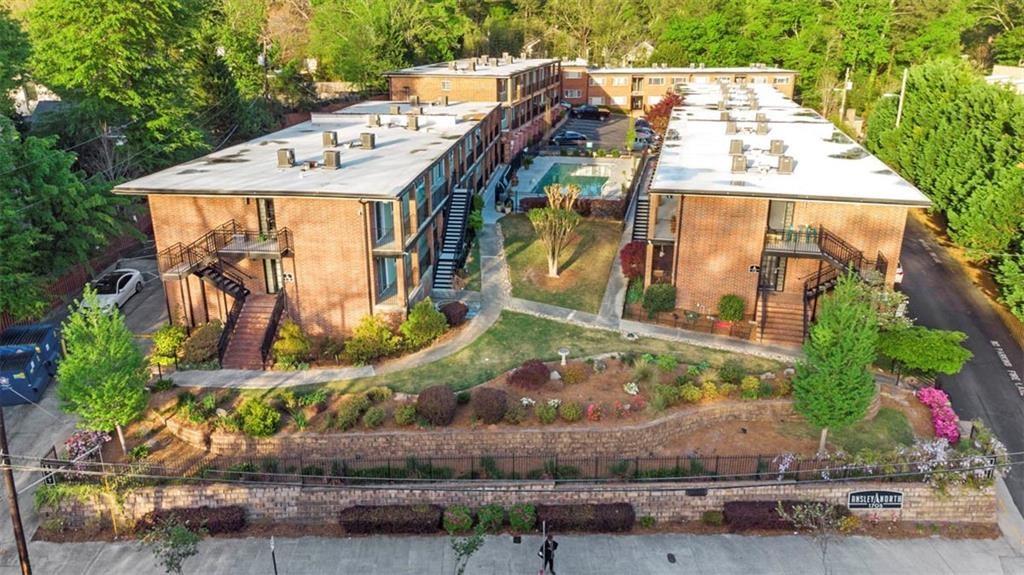 1705 Monroe Drive Northeast, Unit C05 Atlanta, GA 30324 - Photo 25 of 29 an aerial view of a house