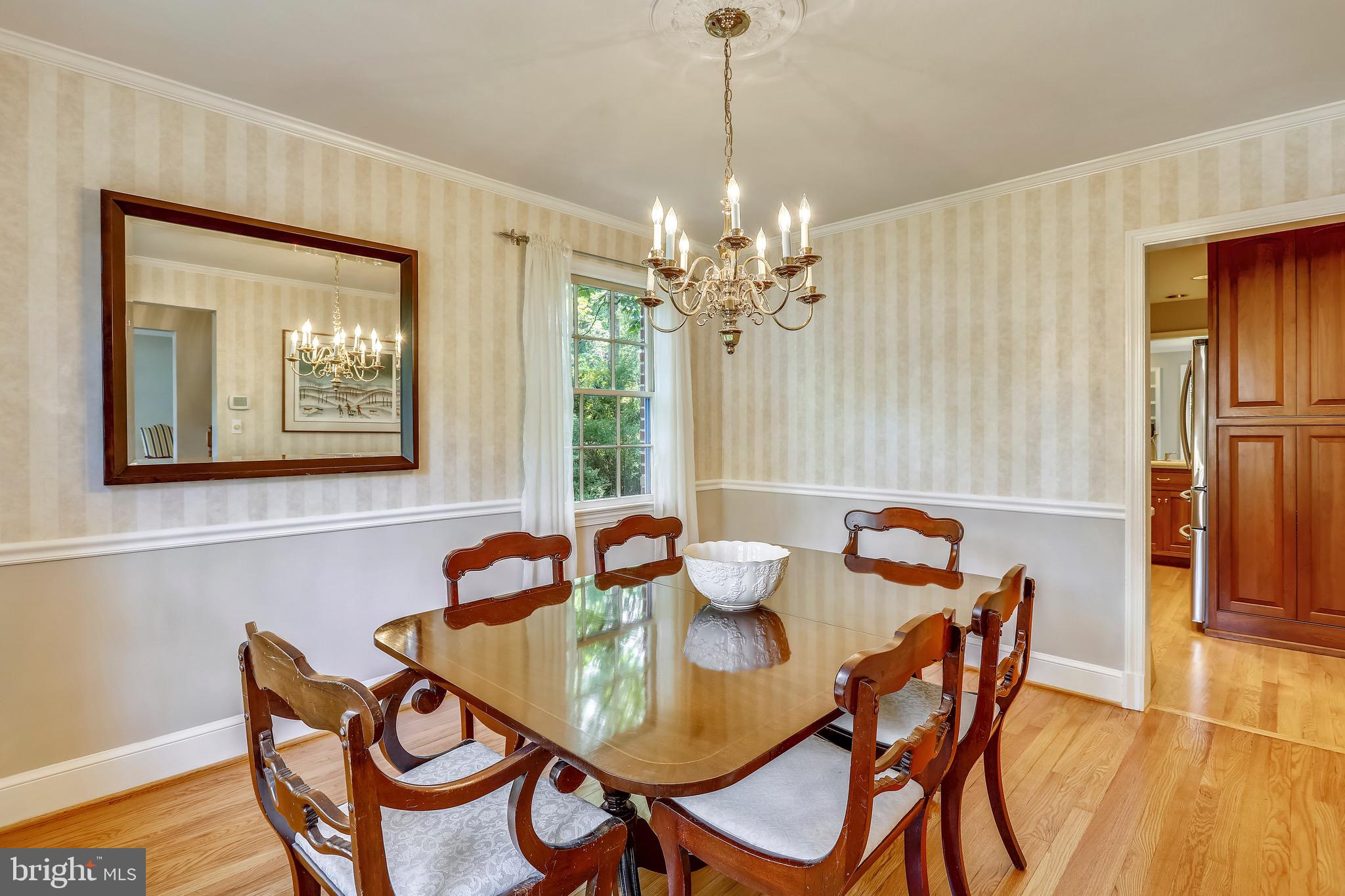 6308 Alcott Road Bethesda, MD 20817 - Photo 9 of 34 Dining room w/ entry to kitchen