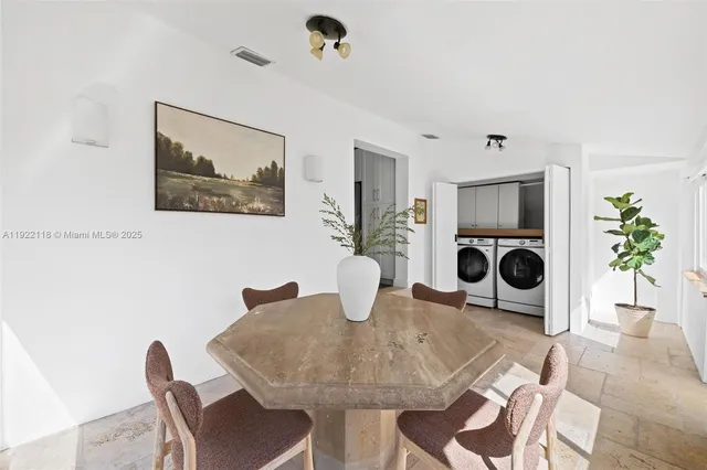 a view of yard with seating area and green space