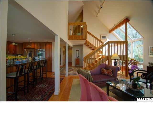 3280 Ridge Road Charlottesville, VA 22901 - Photo 7 of 30 a kitchen view living room and dining room