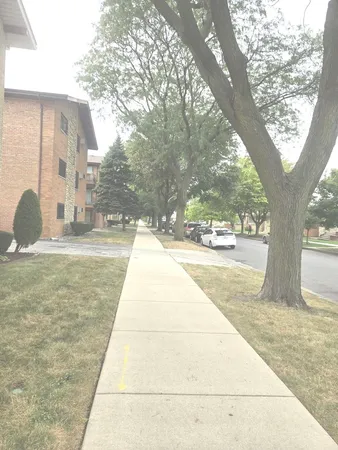 a view of backyard of the house