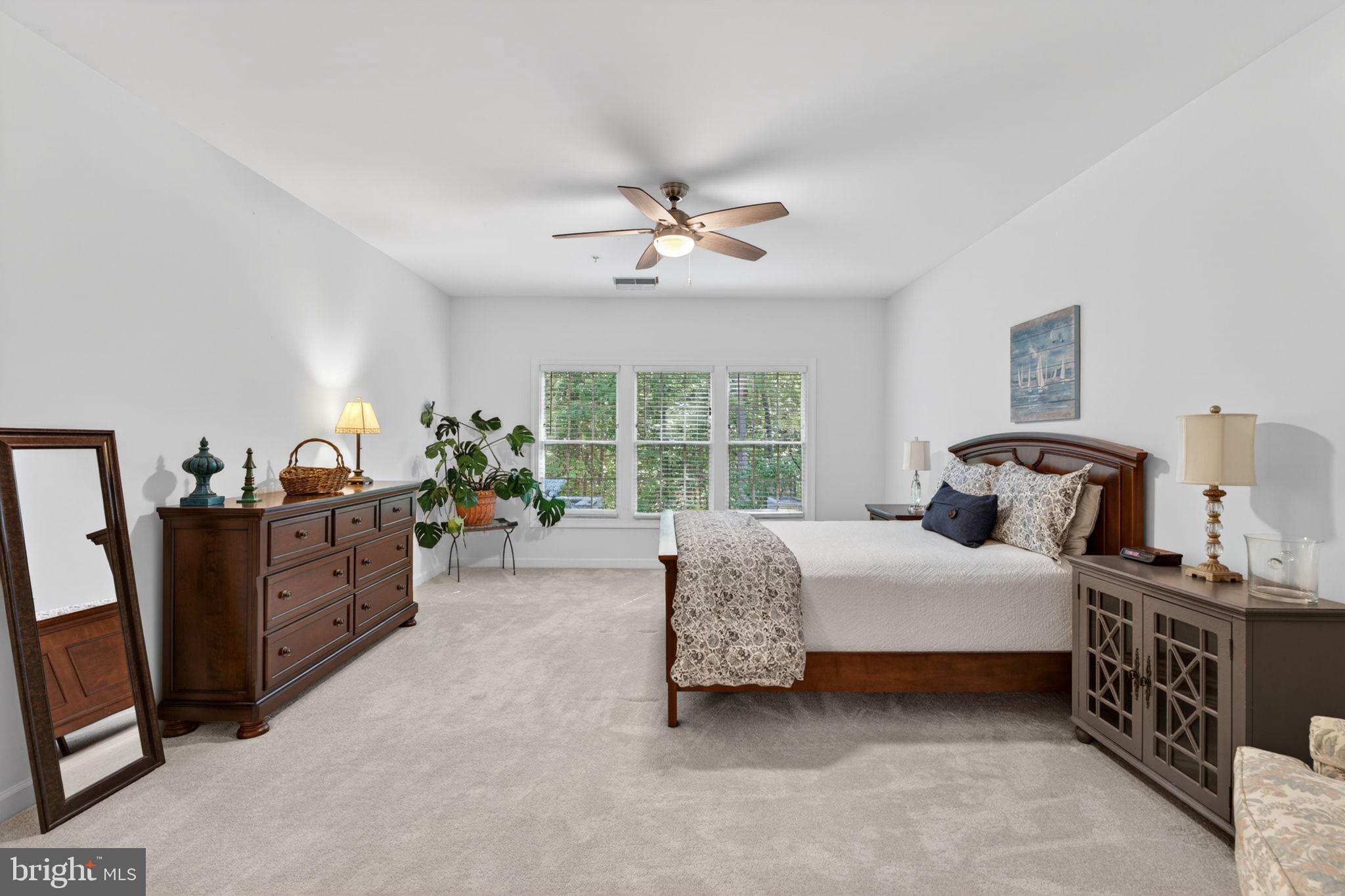 336 Colony Point Place Edgewater, MD 21037 - Photo 23 of 40 a spacious bedroom with a bed and a chandelier