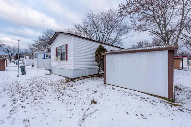 a backyard of a house