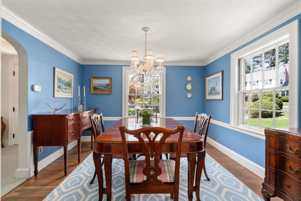 15 Lafayette Circle Wellesley, MA 02482 - Photo 9 of 23 a view of a dining room with furniture window and wooden floor