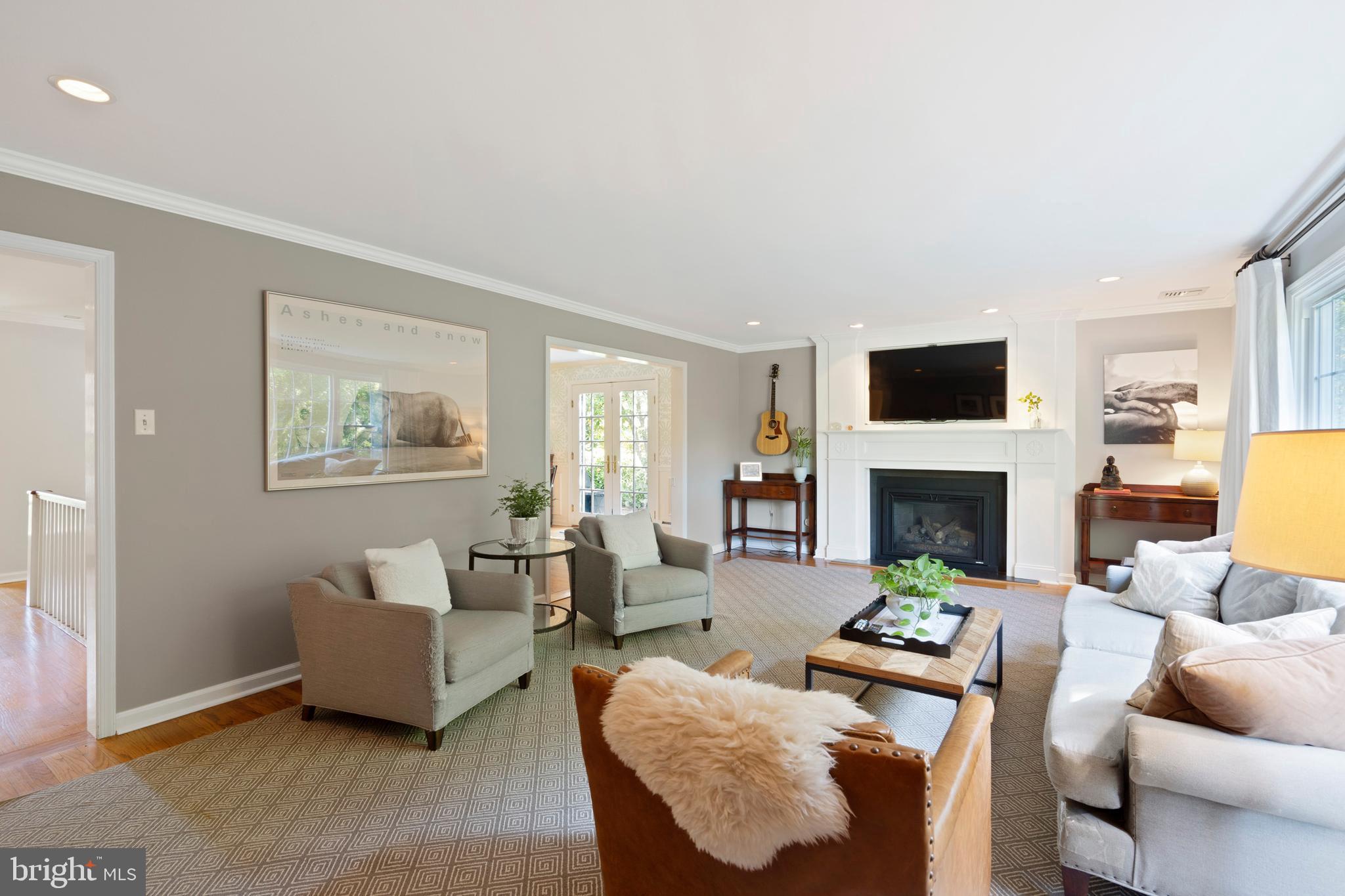 967 Ethan Allen Road Berwyn, PA 19312 - Photo 36 of 59 Living Room with Gas Fireplace