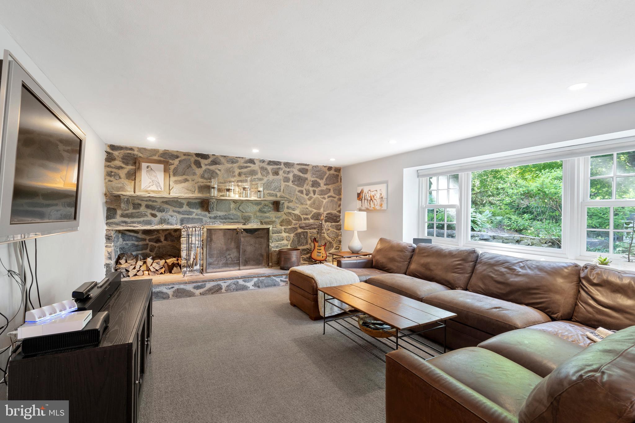 967 Ethan Allen Road Berwyn, PA 19312 - Photo 54 of 59 Bright Basement - view from Bar